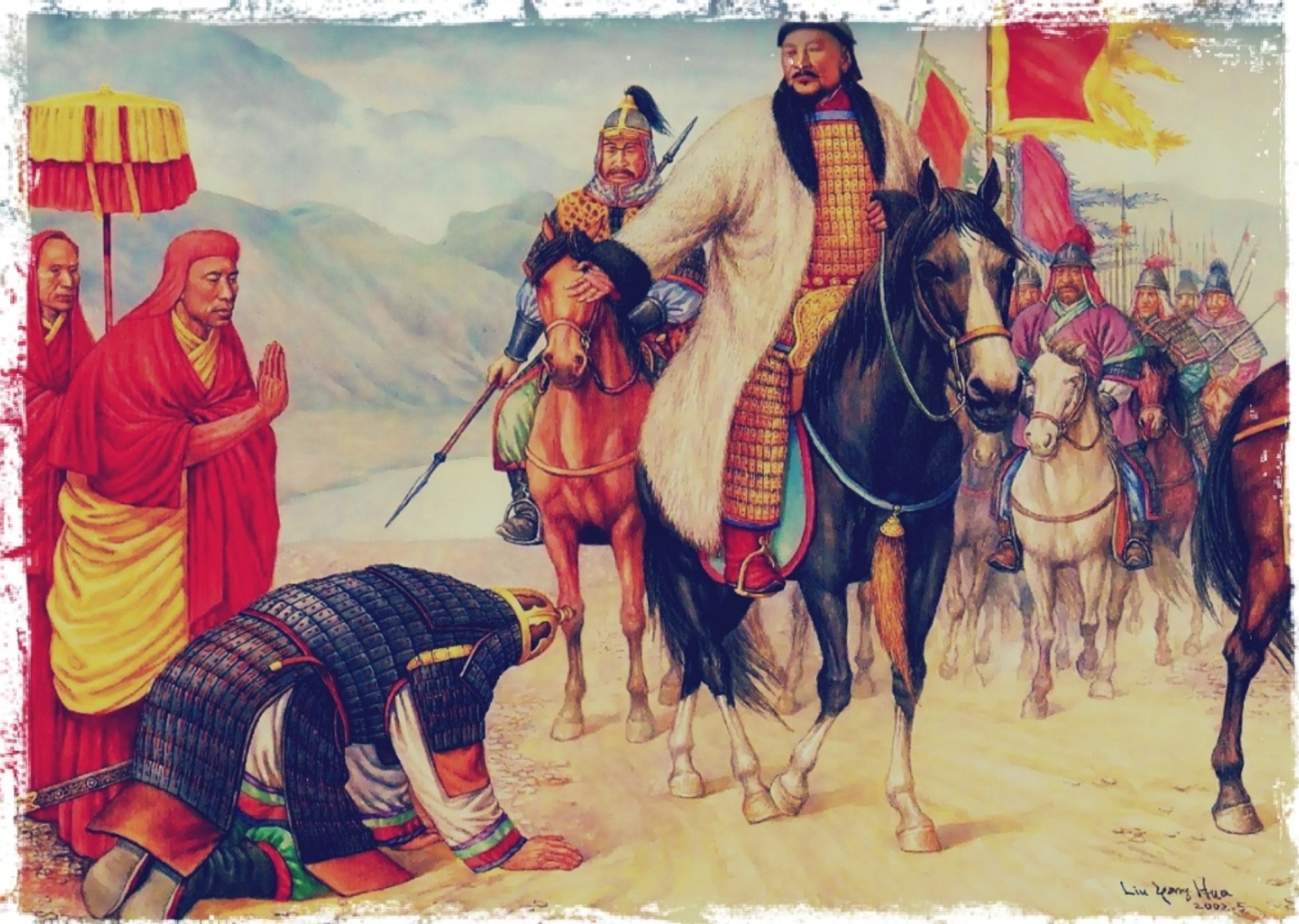 Представитель ордынского хана в завоеванных. Монгольский Хан Хубилай. Хан Хубилай внук Чингисхана.