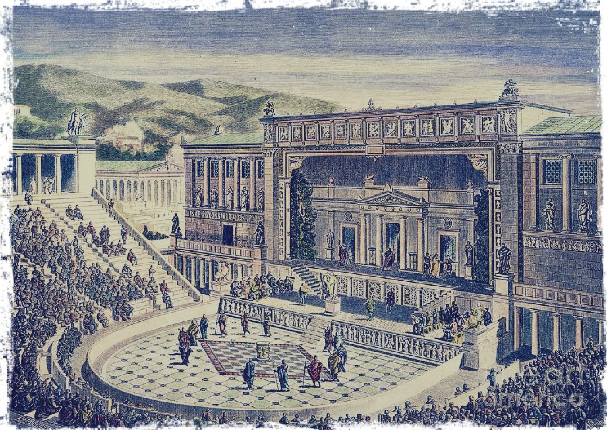 Театр в Афинах в древней Греции